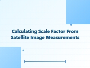 Determining Map Scale From Satellite Measurements